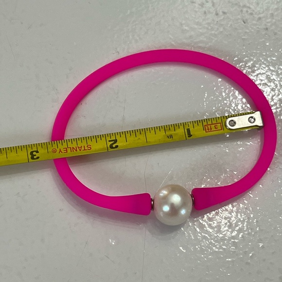 FRESH WATER PEARL | Silicone Jelly Bracelet | NEW! - Picture 10 of 11